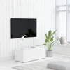 Image de vidaXL Meuble TV Blanc 80x34x30 cm Aggloméré