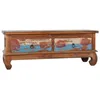 Image de vidaXL Meuble TV 110x35x40 cm Bois de teck recyclé 289059
