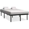 Image de vidaXL Cadre de lit sans matelas noir métal 140x200 cm 284681