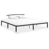 Image de vidaXL Cadre de lit sans matelas noir métal 200x200 cm 284705