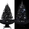 Image de vidaXL Arbre de Noël Neigeux avec Base de Parapluie Décoration de Noël Sapin Artificiel Salon Salle de Séjour Maison 289932