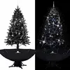 Image de vidaXL Arbre de Noël Neigeux avec Base de Parapluie Décoration de Noël Sapin Artificiel Salon Salle de Séjour Maison 289934