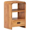 Image de Table de chevet - VIDAXL - Acacia massif - 2 étagères - 1 tiroir - Finition miel