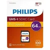 Image de Carte SD - PHILIPS - 64 Go - Classe 10 - UHS-I U3 - Compatible 4K