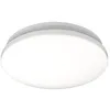 Image de Plafonnier LED contemporain - PHILIPS - Acuna Rond 21W 2700K - Abat-jour synthétique blanc - Détecteur de mouvement