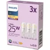 Image de Ampoule LED standard - PHILIPS - G9 - 25W - Blanc chaud - 3 packs - Nouvelle génération