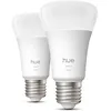 Image de Pack de 2 ampoules LED connectées A60 - PHILIPS HUE - Lumière blanche chaude - 2700K - Culot E27 - 95 W - 1100 lumens