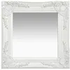 Image de vidaXL Miroir mural style baroque 40x40 cm Blanc 320304