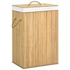 Image de vidaXL Panier à linge avec 2 sections bambou 72 L 320739