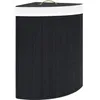Image de vidaXL Panier à linge dangle Bambou Noir 60 L