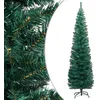 Image de vidaXL Sapin de Noël artificiel mince avec support Vert 180 cm PVC