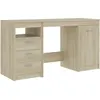 Image de vidaXL Bureau Chêne sonoma 140x50x76 cm Aggloméré