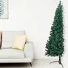 Image de vidaXL Sapin de Noël artificiel moitié avec support Vert 210 cm PVC
