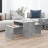 Image de vidaXL Ensemble de table basse Gris béton 100x48x40 cm Bois ingénierie 802916