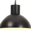 Image de vidaXL Lampe Suspendue Luminaire Eclairage Suspension Salon Chambre à Coucher Salle à Manger Intérieur Maison 25 W Noir Rond 320565