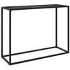 Image de vidaXL Table console Noir 100x35x75 cm Verre trempé