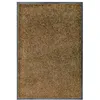 Image de vidaXL Paillasson lavable Marron 60x90 cm