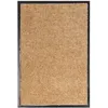 Image de vidaXL Paillasson lavable Crème 40x60 cm