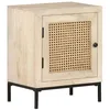 Image de vidaXL Table de Chevet Table de Nuit Armoire de Chevet Armoire de Lit Chambre à Coucher Maison Intérieur 40x30x50 cm Canne 323509