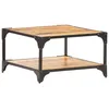 Image de vidaXL Table basse 60x60x35 cm Bois de manguier massif