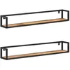Image de vidaXL Étagères murales 2 pcs 120 cm Bois de manguier brut 320673