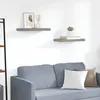 Image de vidaXL Étagères murales flottantes 2 pcs gris 50x235x38 cm MDF 323851