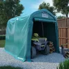 Image de Tente de rangement de garage - VIDAXL - 16x24 m - Imperméable - Acier galvanisé - Vert