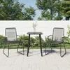 Image de vidaXL Chaises de jardin 2 pcs noir 58x59x85 5 cm Rotin PVC 312173