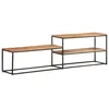 Image de vidaXL Meuble TV 180x30x50 cm Bois dacacia massif