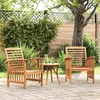 Image de vidaXL Chaises de jardin 2 pcs Bois dacacia massif