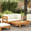 Image de vidaXL Bois dacacia Salon de Jardin 2 pcs avec Coussins Mobilier de Patio Meubles de Terrasse Mobilier de Jardin Meubles 310636