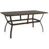 Image de vidaXL Table de jardin Marron 140x80x72 cm Acier 312280
