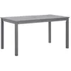 Image de Table de jardin - vidaXL - Délavage gris - Bois dacacia massif - 140x80x74 cm - 6 personnes