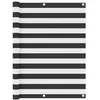 Image de vidaXL Écran de balcon Anthracite et blanc 120x300 cm Tissu Oxford