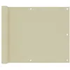 Image de Écran de balcon - VIDAXL - Crème - Tissu Oxford enduit de PU - Imperméable - Protection UV