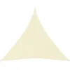 Image de vidaXL Voile de parasol Tissu Oxford triangulaire 4x4x4 m Crème