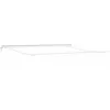 Image de Auvent extérieur rétractable - vidaXL - 5x35 m - Blanc - Métal - Protection UV - Rétractable - Mécanisme manuel