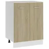Image de vidaXL Meuble bas Lyon Chêne Sonoma 60 x 46 x 815 cm Bois dingénierie 801191