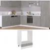 Image de vidaXL Meuble de four Riga Gris béton 60 x 46 x 815 cm Bois dingénierie 802501