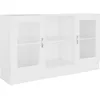Image de vidaXL Armoire à vitrine Blanc 120x305x70 cm Bois dingénierie 802786