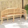 Image de vidaXL Banc de jardin en forme de banane 200 cm Bois de teck solide