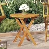 Image de vidaXL Table de bistro Ø46x47 cm Bois dacacia massif 312116