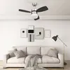 Image de Ventilateur de plafond - vidaXL - 76 cm - Marron foncé - 39 W - Télécommande incluse