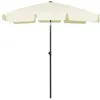 Image de vidaXL Parasol de Plage Abri de Soleil Parasol de Jardin Parasol de Patio Terrasse Extérieur Anti-UV Anti-décoloration Jaune 314719