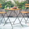 Image de vidaXL Table de bistro 55x54x71 cm Bois dacacia massif