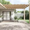 Image de vidaXL Auvent Vertical Taupe Écran de Protection de Balcon Auvent de Patio Résistant à lEau et aux Rayons UV Jardin 148407