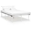 Image de vidaXL Cadre de lit sans matelas blanc métal 120x200 cm 324827