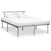 Image de vidaXL Cadre de lit sans matelas gris métal 140x200 cm 324831
