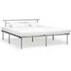 Image de vidaXL Cadre de lit sans matelas gris métal 200x200 cm 324840