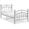 Image de vidaXL Cadre de lit sans matelas gris métal 90x200 cm 324969